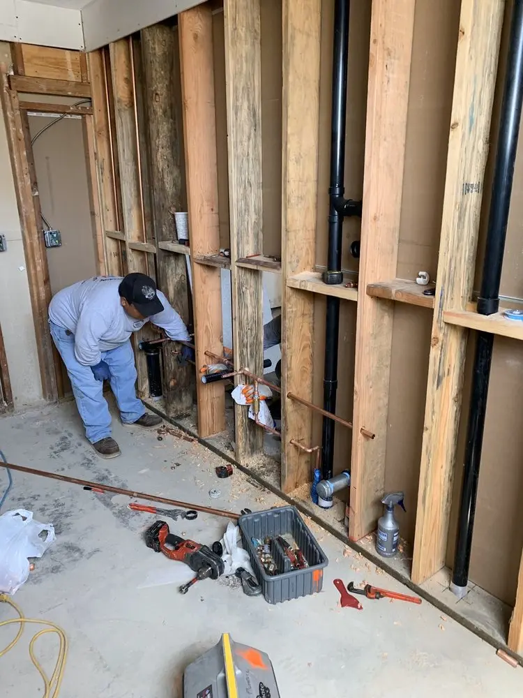 Commercial rough-in plumbing for Water Heater Replacement in Vannoy Park